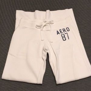 Aeropostale white straight leg sweatpants